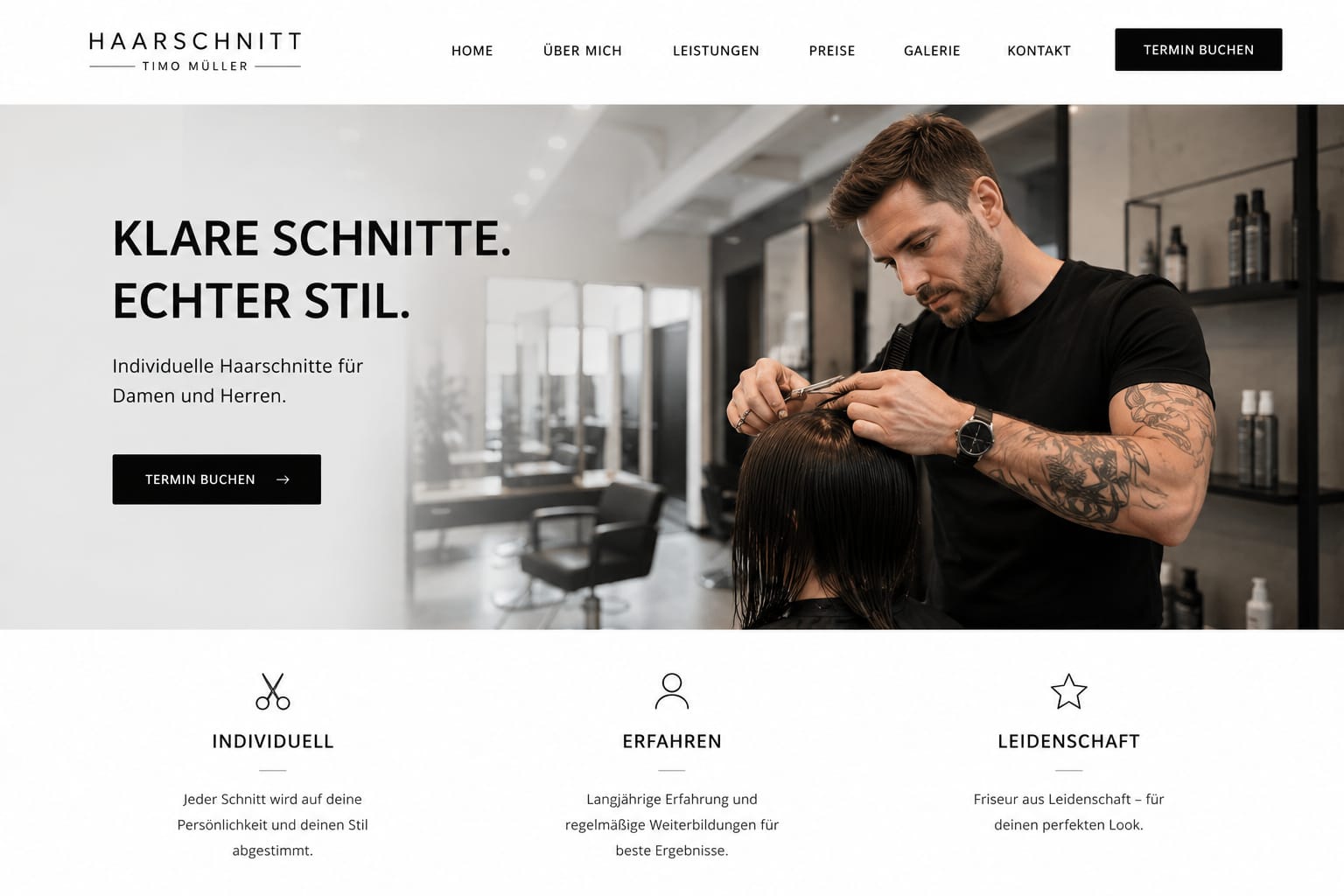 Haarschnitt – Friseur